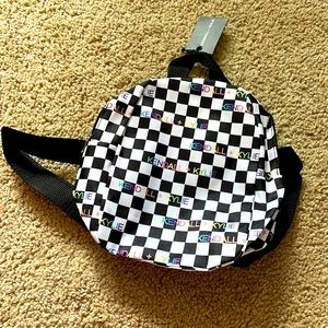 Never used Kendall + Kylie checkered mini backpack